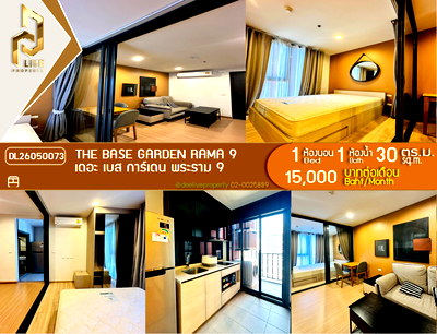 Condos for rent : DL26050073 Condo for rent, The Base Garden Rama 9  near สายสีส้ม, ready to move in, call urgently 0800343450 LineID @655ebbvc