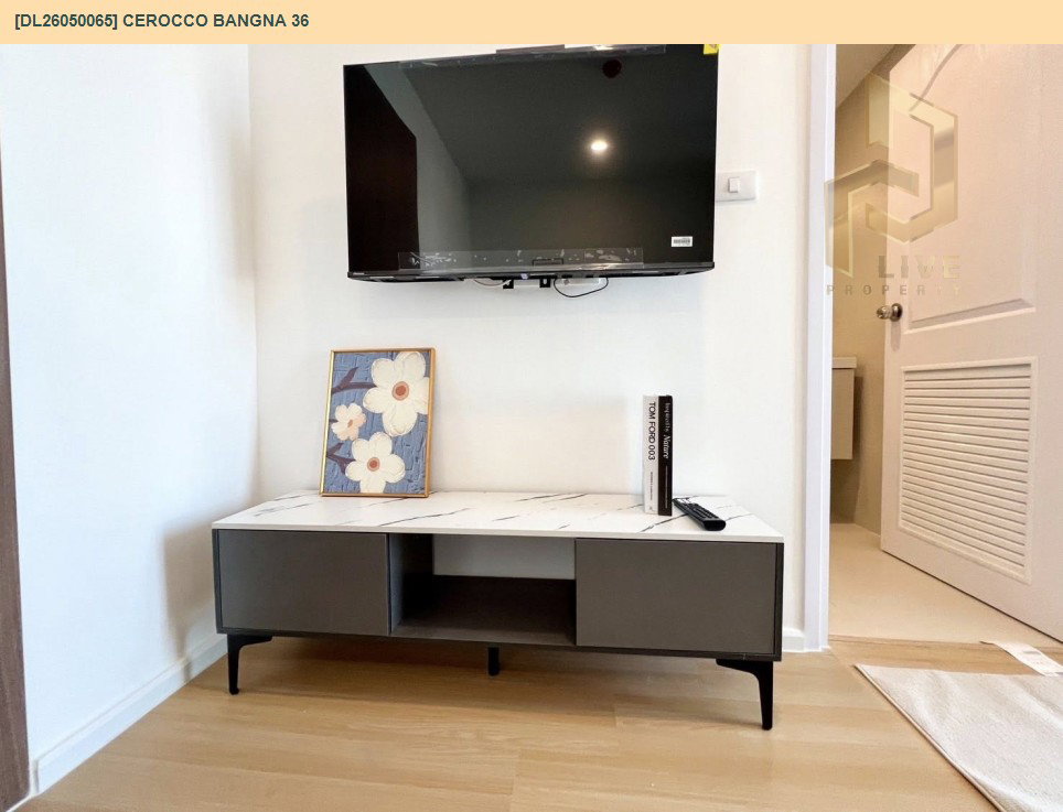 รูป DL26050065 ให้เช่าคอนโด ซีรอคโค บางนา 36 (Cerocco Bangna 36) ใกล้ - พร้อมเข้าอยู่ โทรด่วน 0653619502 LineID @897iyzll - รูปที่ 6/8