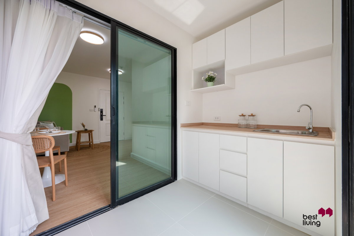 picture Icondo ngamwongwan 1 bedroom with closed kitchen - 5/6