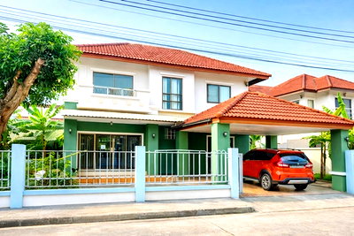 เช่าบ้านเดี่ยว ม.อีสเทิร์นเอเชีย : รังสิต-นครนายก 4 นอน 3 น้ำ บ้านหลังใหญ่ ถ.พระองค์เจ้าสายคลอง 4 บ้านเดี่ยว 2 ชั้น 50 ตร.วา.สุกี้ตี๋น้อย 1.38 กม. 200 ตร.ม