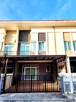 Townhouses for rent : For rent, Casa City Bangna, Casa City Bangna, new townhome, modern style, with a luxury clubhouse, unblocked view, unblocked house, near Mega Bangna✅