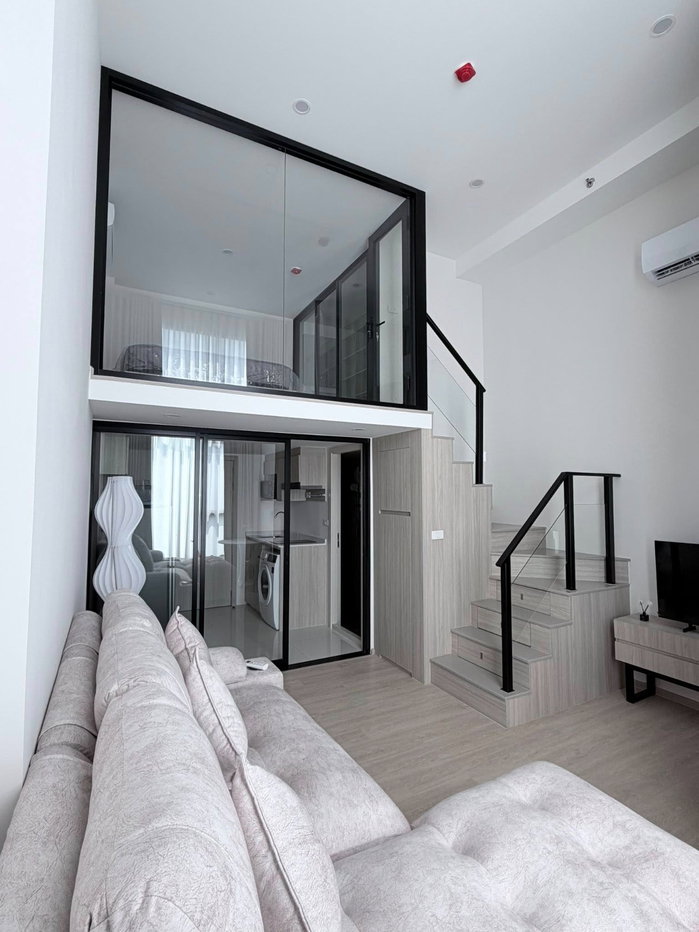 รูป ให้เช่า Origin Plug & Play E22 Station ห้องสวยสไตล์ Loft อยู่จริงฟีลบ้าน 2 ชั้น 🏙✨ - รูปที่ 3/8