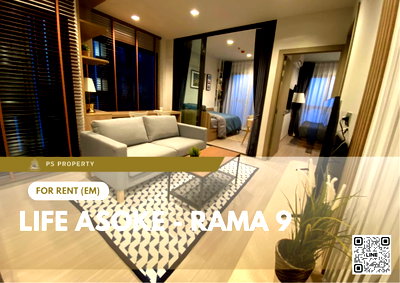 คอนโดให้เช่า : ให้เช่า ✨ Life Asoke - Rama 9 ✨ ใกล้ Central Rama 9 เฟอร์นิเจอร์ และ เครื่องใช้ไฟฟ้าครบ 