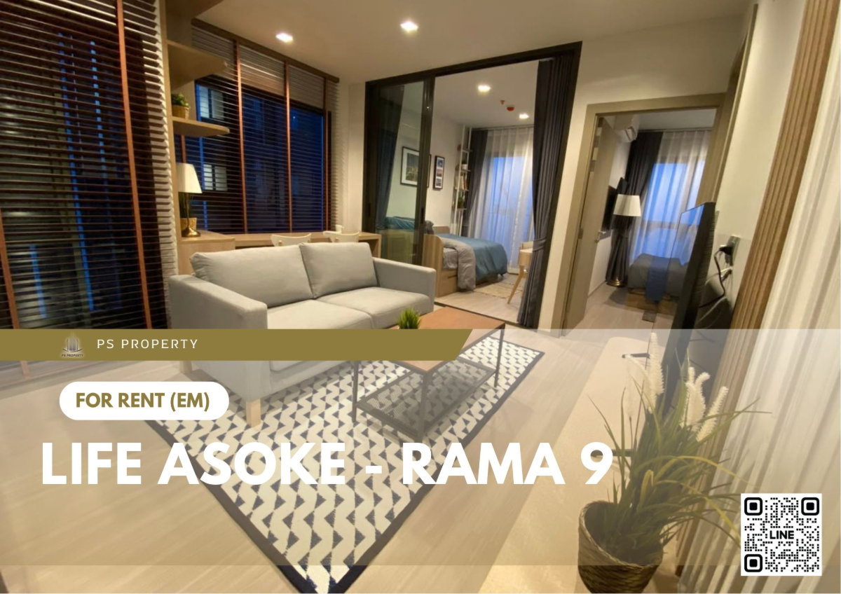 รูป ให้เช่า ✨ Life Asoke - Rama 9 ✨ ใกล้ Central Rama 9 เฟอร์นิเจอร์ และ เครื่องใช้ไฟฟ้าครบ  - รูปที่ 1/7
