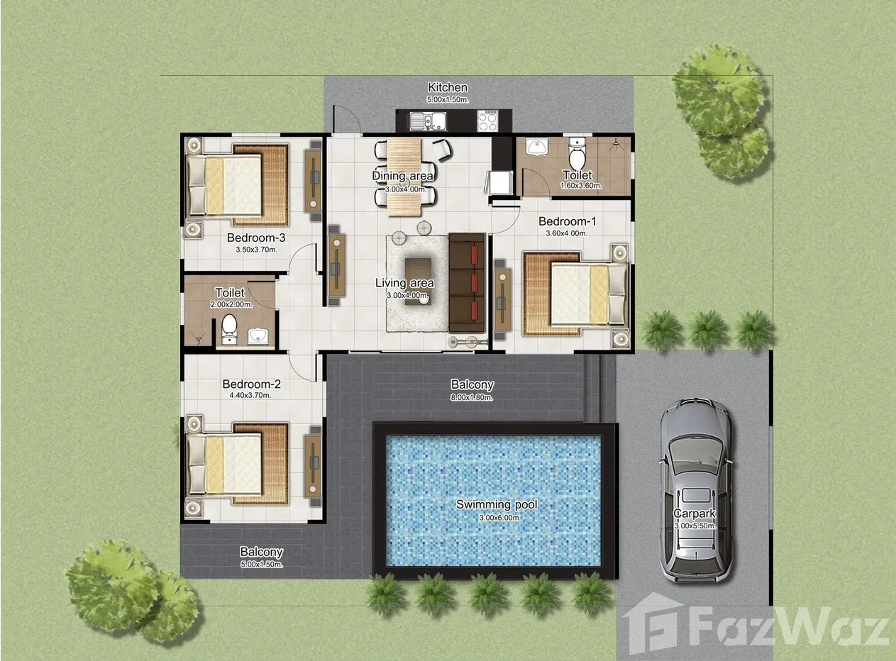 รูป ขาย บ้านเดี่ยว 3 ห้องนอน ใน หนองแก, ประจวบคีรีขันธ์ 6245677 - รูปที่ 4/5