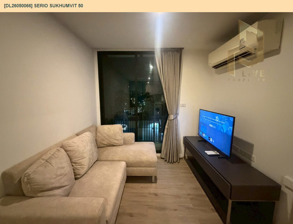 รูป DL26050066 ให้เช่าคอนโด เซอริโอ้ สุขุมวิท 50 (Serio Sukhumvit 50 ) ใกล้ BTS อ่อนนุช พร้อมเข้าอยู่ โทรด่วน 0653619502 LineID @897iyzll - รูปที่ 2/7