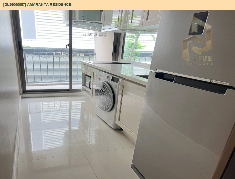 รูป DL26050087 ให้เช่าคอนโด อมรันทา เรสซิเด้นซ์ (Amaranta Residence) ใกล้ MRT ห้วยขวาง พร้อมเข้าอยู่ โทรด่วน 0614453194 LineID @162cjixi - รูปที่ 4/7