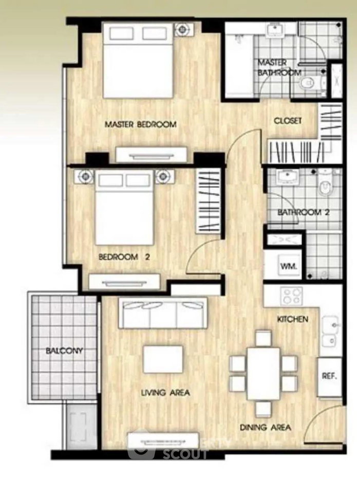 รูป คอนโด 2 ห้องนอน Siri On 8 Sukhumvit 8 ใกล้ BTS นานา (ID 2873934) - รูปที่ 11/16
