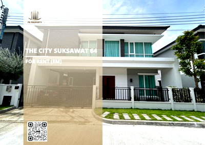 บ้านเดี่ยวให้เช่า : บ้านเดี่ยวให้เช่า 🔥 The City Suksawat 64 🔥 4 ห้องนอน 5 ห้องน้ำ เฟอร์นิเจอร์ และ เครื่องใช้ไฟฟ้าครบ Pet Friendly 🐶