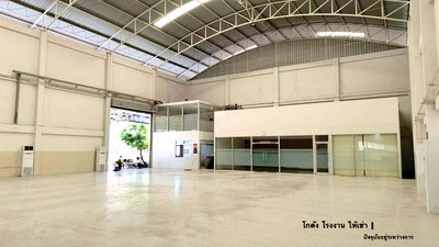 เช่าโรงงาน เมืองสมุทรปราการ สมุทรปราการ : HR3445ให้เช่าโกดัง-โรงงานพร้อมออฟฟิศ พื้นที่ 1,368 ตร.ม. ทำเลติดถนนใหญ่แพรกษา สมุทรปราการ (ขอใบ ร.ง.4 ได้)