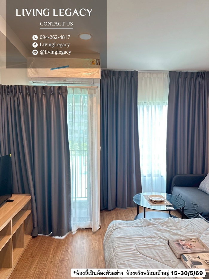 รูป LUIHAZV3 เช่าด่วน คอนโด The Rich Rama 9 - Srinakarin 36 ตร.ม. | ชั้น 26 | 1 ห้องนอน | 1 ห้องน้ำ 21,000 บาท/เดือน line id : @livinglegacy - รูปที่ 5/10
