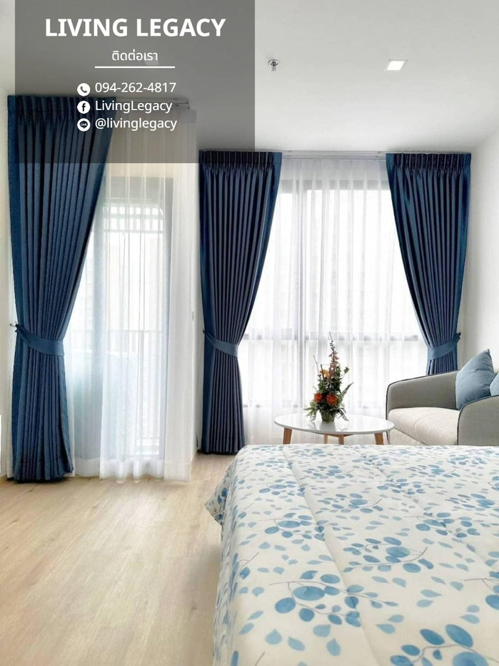 รูป เช่าด่วน! The Rich Rama 9 - Srinakarin 1 นอน 28 ตร.ม. ชั้น 16 | เฟอร์นิเจอร์ครบ | 16,000 บาท/เดือน - รูปที่ 3/10