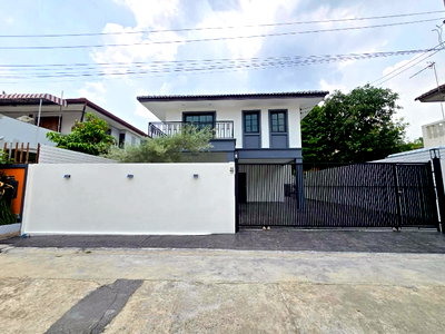 บ้านเดี่ยว ถนนสุขาภิบาล 5 : บ้านเดี่ยว  รามอินทรา ใกล้รถไฟฟ้าสายสีชมพู  หมู่บ้านร่มเย็น นัดชมบ้าน 085-318-6868 คุณวา