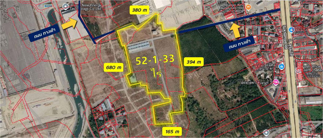 รูป ขาย ที่ดิน ผังสีส้ม ท่าเรือแหลมฉบัง บางละมุง ชลบุรี 52-1-33 ไร่ เหมาะทำโกดัง คลังสินค้า โครงการบ้านจัดสรร - รูปที่ 12/12