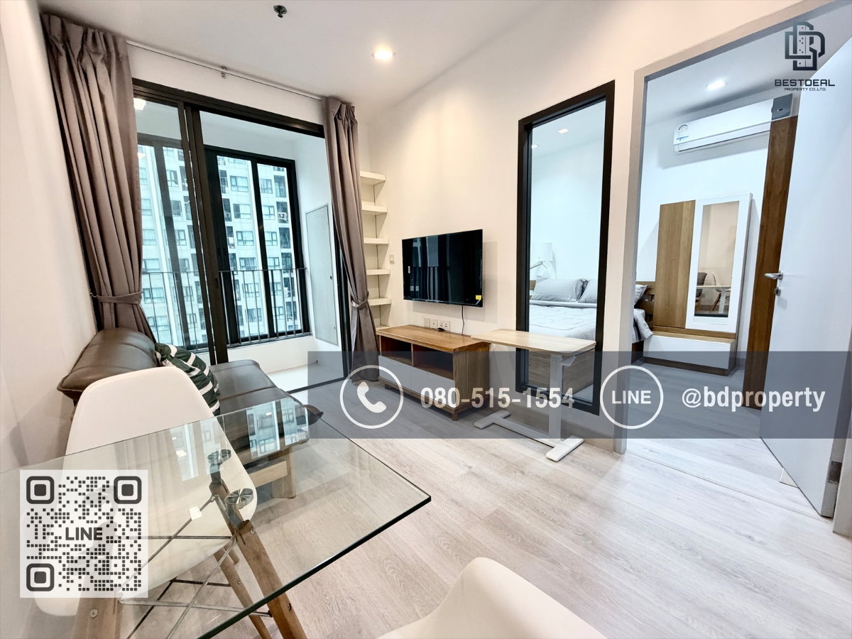 รูป Bestdeal ให้เช่า 1 ห้องนอน 31ตรม.ราคา 16,000/เดือนเท่านั้น เฟอร์นิเจอร์และเครื่องใช้ไฟฟ้าครบ“IDEO MOBI RAMA 9” ใกล้MRT และเซ็นทรัลพระราม 9 เพียง 80 ม. - รูปที่ 6/15