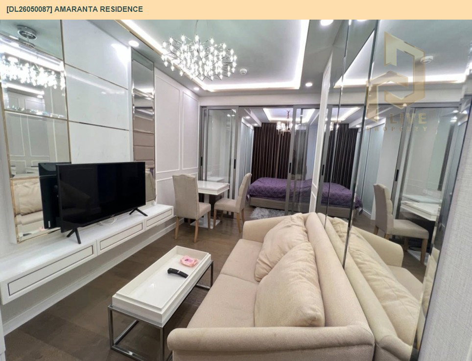 รูป DL26050087 ให้เช่าคอนโด อมรันทา เรสซิเด้นซ์ (Amaranta Residence) ใกล้ MRT ห้วยขวาง พร้อมเข้าอยู่ โทรด่วน 0614453194 LineID @162cjixi - รูปที่ 6/7