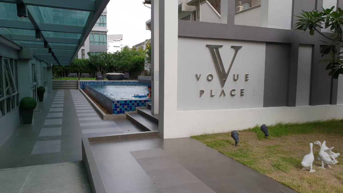รูป ให้เช่า โว๊ค เพลส สุขุมวิท107 (Voque Place SKV107) 35ตรม. ห้องวิวสระ พร้อมอยู่ 1 มิ.ย.69 【Line: Yosita828】 - รูปที่ 10/10