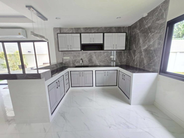 รูป บ้านเดี่ยว  รามอินทรา ใกล้รถไฟฟ้าสายสีชมพู  หมู่บ้านร่มเย็น นัดชมบ้าน 085-318-6868 คุณวา - รูปที่ 12/28