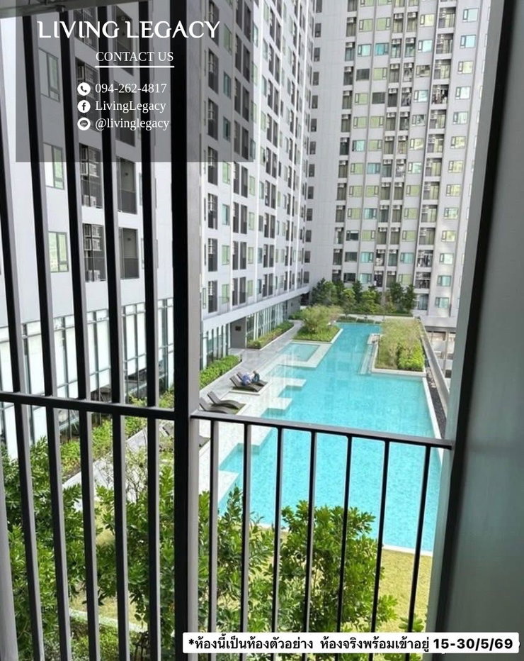 รูป LUIHAZV3 เช่าด่วน คอนโด The Rich Rama 9 - Srinakarin 36 ตร.ม. | ชั้น 26 | 1 ห้องนอน | 1 ห้องน้ำ 21,000 บาท/เดือน line id : @livinglegacy - รูปที่ 10/10