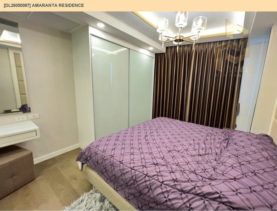 รูป DL26050087 ให้เช่าคอนโด อมรันทา เรสซิเด้นซ์ (Amaranta Residence) ใกล้ MRT ห้วยขวาง พร้อมเข้าอยู่ โทรด่วน 0614453194 LineID @162cjixi - รูปที่ 5/7