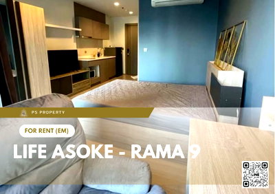 คอนโดให้เช่า : ให้เช่า 🔥 Life Asoke - Rama 9 🔥  เฟอร์นิเจอร์ และ เครื่องใช้ไฟฟ้าครบ ใกล้ Central พระราม 9