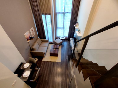 Condos for rent : [ 1 Duplex bedroom for rent ] Knightbridge Space Rama 9 - 250 m to MRT Phra Ram 9