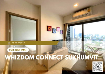 คอนโดให้เช่า : ให้เช่า 📍 Whizdom Connect Sukhumvit 📍 เฟอร์นิเจอร์ และ เครื่องใช้ไฟฟ้าครบ ใกล้ BTS ปุณณวิถี