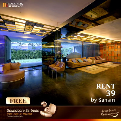 คอนโดให้เช่า : เช่าคอนโด💫 39 by Sansiri 1นอน 55ตร.ม. 39k 🌃 ห้องกว้าง สวย ใกล้ BTS พร้อมพงษ์