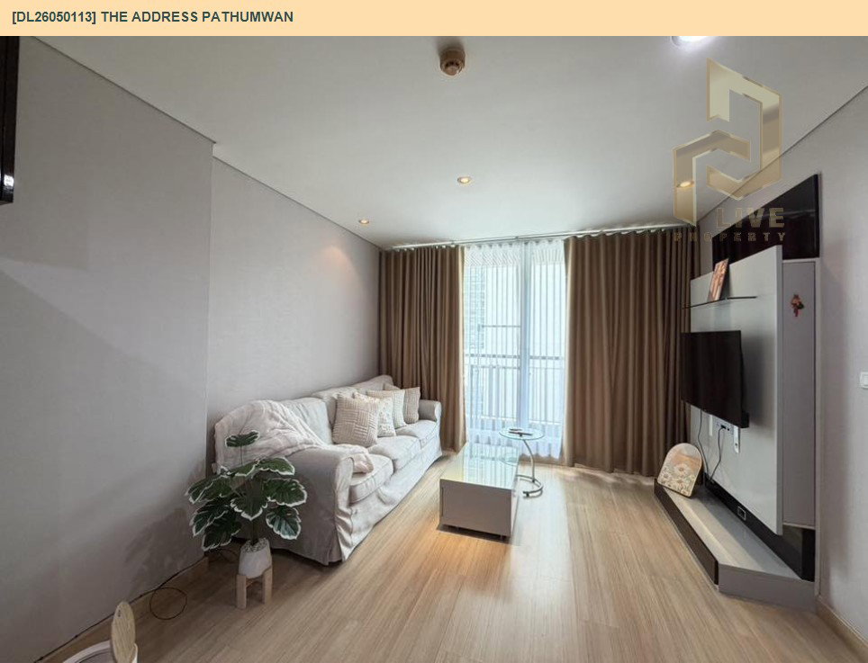 รูป DL26050113 ให้เช่าคอนโด ดิ แอดเดรส ปทุมวัน (The Address Pathumwan) ใกล้ BTS พญาไท พร้อมเข้าอยู่ โทรด่วน 0614453194 LineID @162cjixi - รูปที่ 4/10