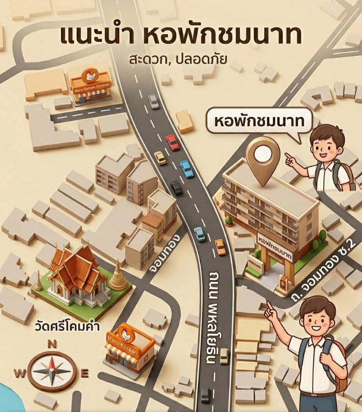 รูป ให้เช่าห้องพักรายเดือนสำหรับคนทำงานที่ต้องการความสงบและความเป็นส่วนตัว - รูปที่ 26/26