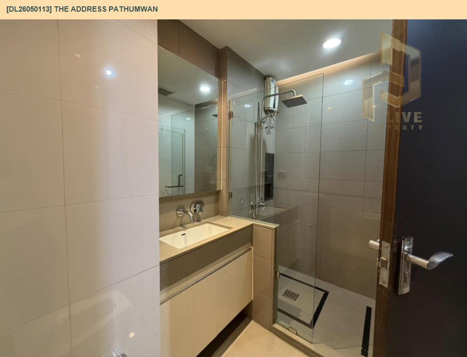 รูป DL26050113 ให้เช่าคอนโด ดิ แอดเดรส ปทุมวัน (The Address Pathumwan) ใกล้ BTS พญาไท พร้อมเข้าอยู่ โทรด่วน 0614453194 LineID @162cjixi - รูปที่ 9/10
