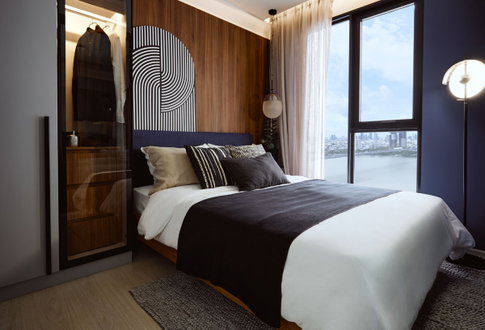 Studio New Condo City View Fully furnished Close to Rama 3 and Sathorn area,  Terminal 21 @ Nue Riverest Ratburana