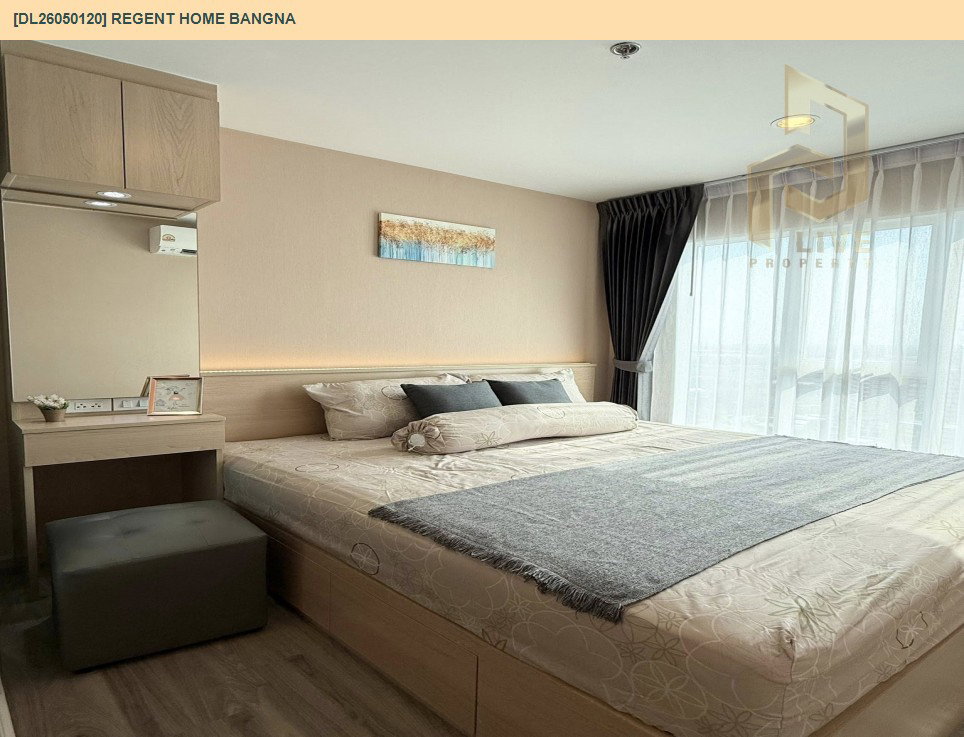 รูป DL26050120 ให้เช่าคอนโด รีเจ้นท์ โฮม บางนา (Regent home bangna) ใกล้ BTS บางนา พร้อมเข้าอยู่ โทรด่วน 0800343450 LineID @655ebbvc - รูปที่ 2/11