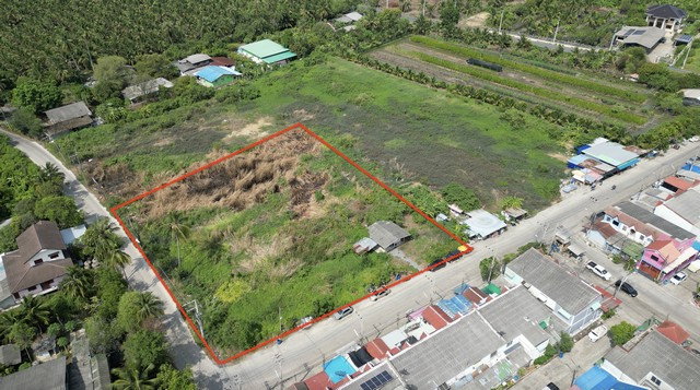 รูป ขายที่ดินทำเลทอง ต.คลองใหม่ สามพราน นครปฐม ติดถนน 2 ด้าน - รูปที่ 6/8