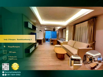 เช่าบ้านเดี่ยว นิคมอัญธานี (เจมโมโปลิส) : IJ04479 - Indy 2 Bangna - Ramkhamhaeng 2 : MegaBangna