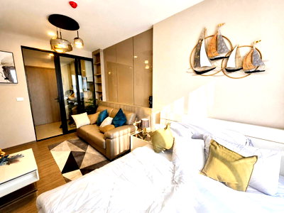 Condos for rent Nong Mon Market : 1-BR Condo at Origin Play Bangsaen in Saen Suk (ID 2876826)