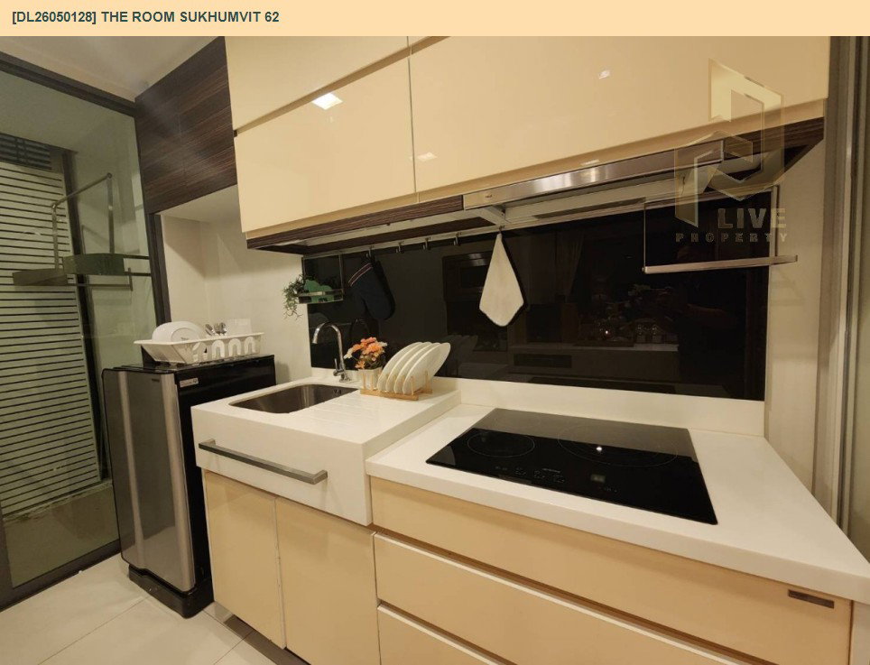 รูป DL26050128 ให้เช่าคอนโด เดอะ รูม สุขุมวิท 62 (The Room Sukhumvit 62) ใกล้ BTS ปุณณวิธี พร้อมเข้าอยู่ โทรด่วน 0638692663 LineID @655ebbvc - รูปที่ 8/21