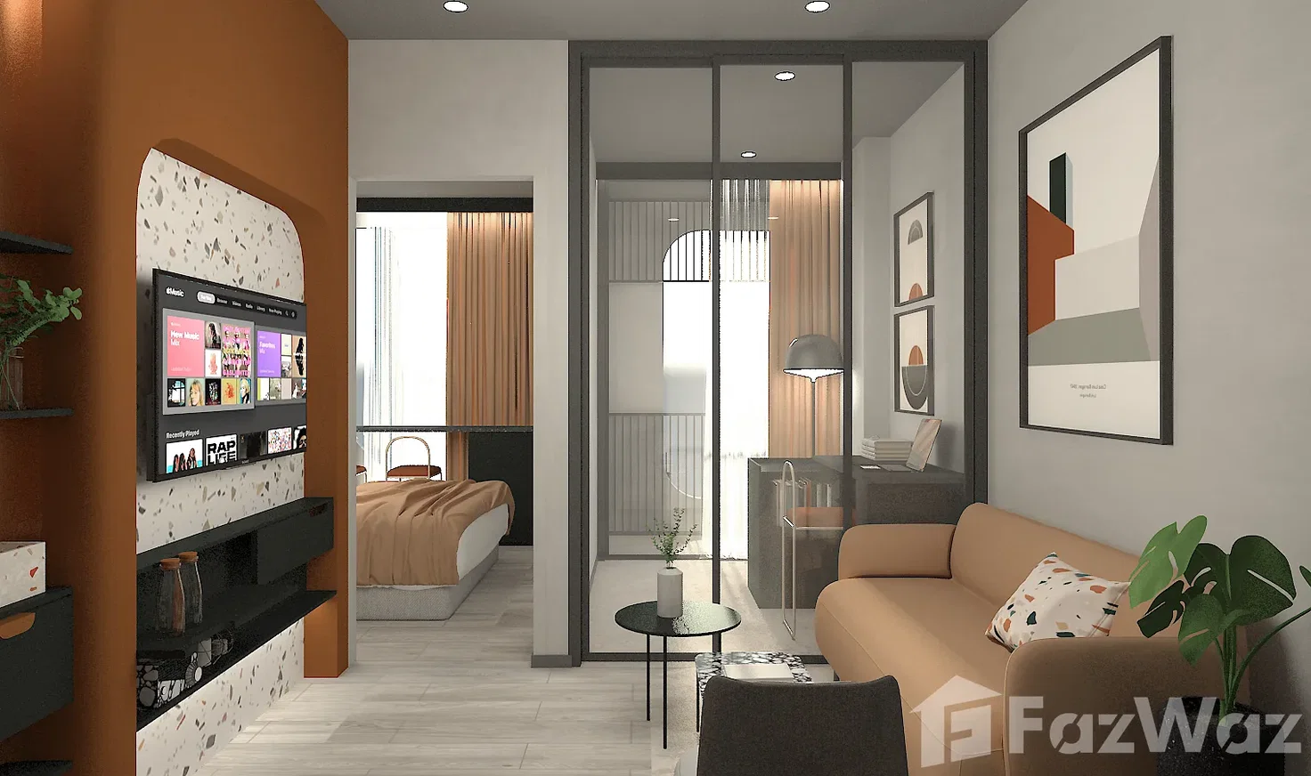 รูป ขาย คอนโด 1 ห้องนอน ในโครงการ กรู๊ฟ มิวส์ รัชดา 7 5805728 - รูปที่ 3/7