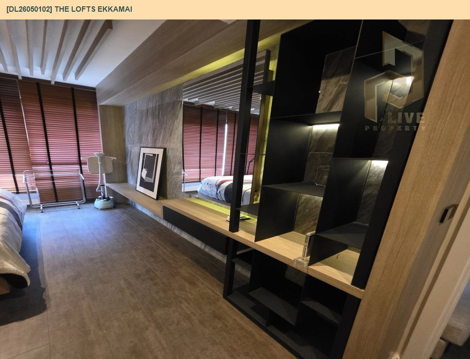 รูป DL26050102 ให้เช่าคอนโด เดอะ ล็อฟท์ เอกมัย (The Lofts Ekkamai) ใกล้ BTS เอกมัย พร้อมเข้าอยู่ โทรด่วน 0800343450 LineID @655ebbvc - รูปที่ 6/8