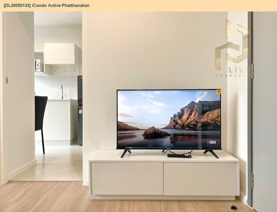 รูป DL26050133 ให้เช่าคอนโด ไอคอนโด แอคทีฟ พัฒนาการ (iCondo Active Phatthanakan) ใกล้ ARL หัวหมาก พร้อมเข้าอยู่ โทรด่วน 0614453194 LineID @162cjixi - รูปที่ 8/14