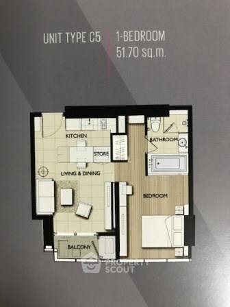 รูป คอนโด 1-ห้องนอน ที่ เอ็ม สีลม ใกล้ BTS ช่องนนทรี (ID 2873980) - รูปที่ 4/16