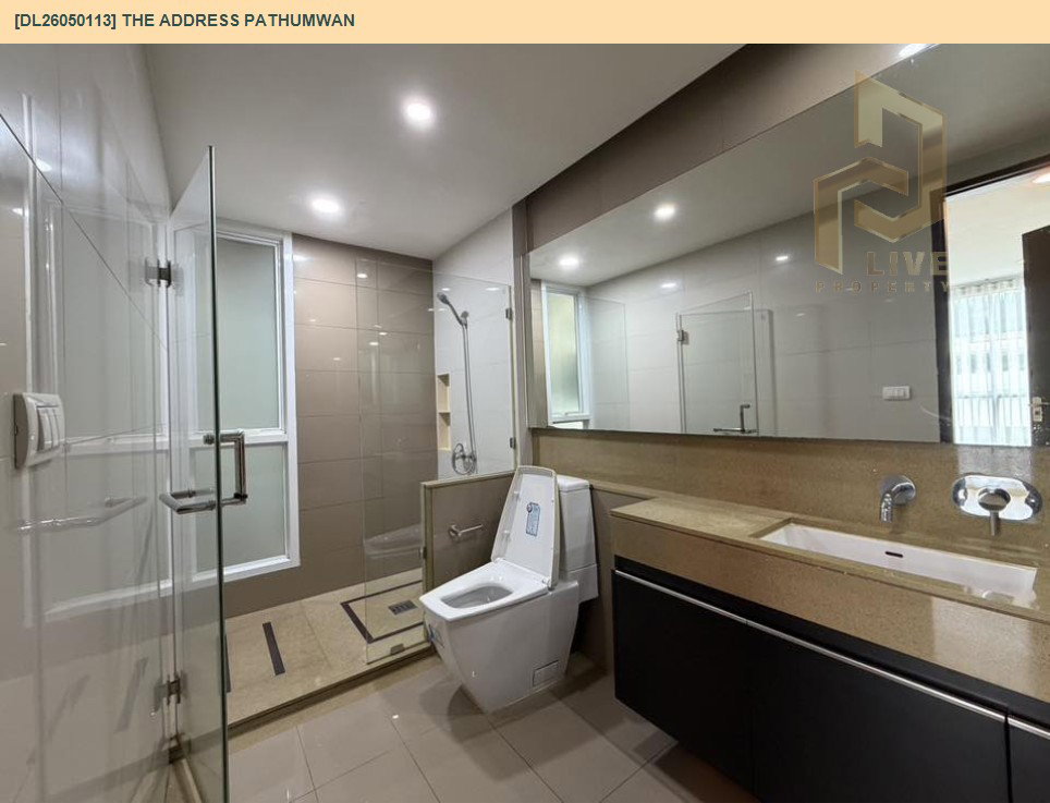 รูป DL26050113 ให้เช่าคอนโด ดิ แอดเดรส ปทุมวัน (The Address Pathumwan) ใกล้ BTS พญาไท พร้อมเข้าอยู่ โทรด่วน 0614453194 LineID @162cjixi - รูปที่ 7/10