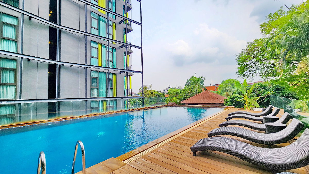 รูป คอนโดหรูใจกลางเมืองเชียงใหม่ ทำเล Prime ใกล้ นิมมาน – MAYA – มช. ห้องใหญ่ 42 ตร.ม. ชั้น 5 วิวสระว่ายน้ำ บรรยากาศดี อยู่สบายมาก - รูปที่ 15/15