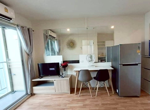 Rent Lumpini Ville สุขสวัสดิ์-พระราม 2 พร้อมเฟอร์ 26 ตรม. 1นอน 8000 บาท