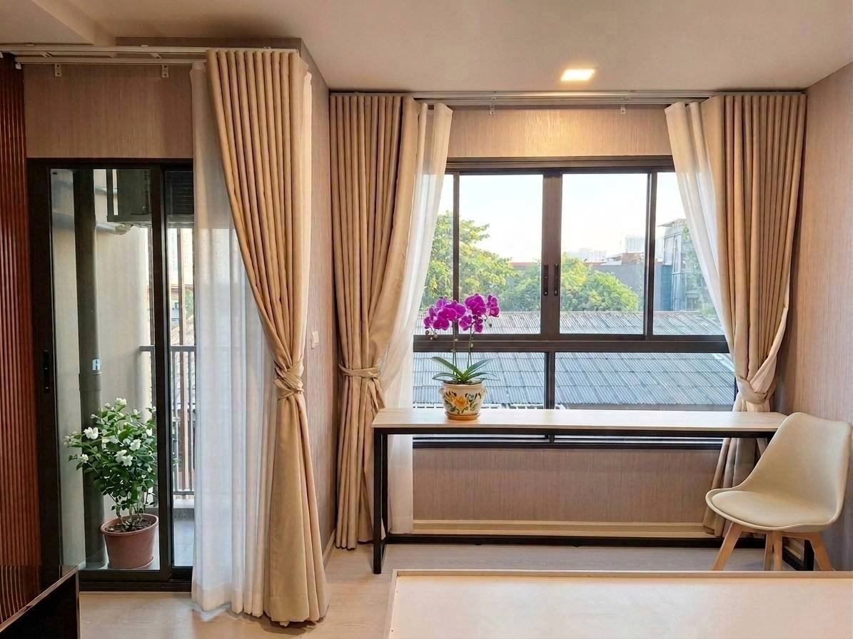 รูป 🏙️ให้เช่าคอนโด Dcondo Calm Ramkhamhaeng 40 - ห้องสวยไม่เคยมีใครเข้าอยู่ - รูปที่ 2/7