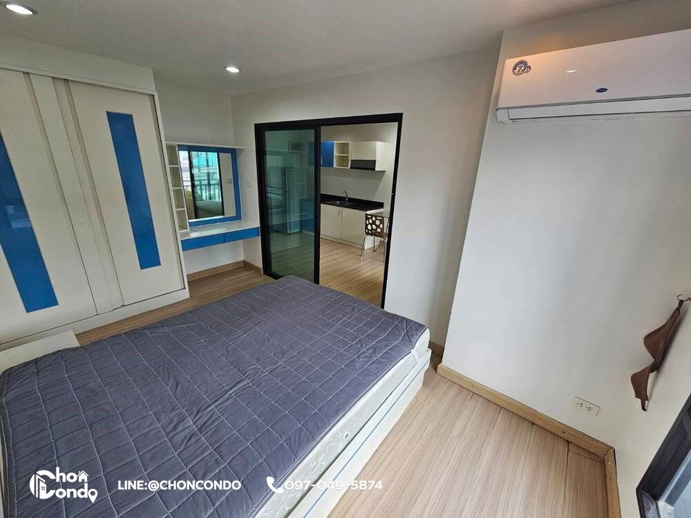 รูป D2 condo ชั้น2 บางแสน ------ แอร์ 2 ตัว ------Tel 097-049-5874 (Line: @choncondo มี@ด้วย) - รูปที่ 2/12