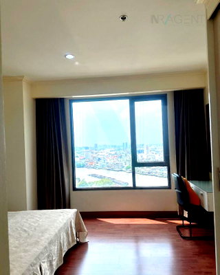 Condos for rent : 🔺 For Rent Condo BAAN CHAO PRAYA Building 1, Floor 24,1 bed room, Room size 70 sqm