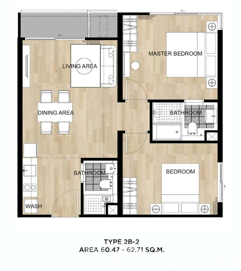 รูป คอนโด 2-ห้องนอน ที่ บลอสซั่ม คอนโด สาทร-เจริญราษฎร์ ใกล้ BTS สุรศักดิ์ (ID 1940640) - รูปที่ 14/14