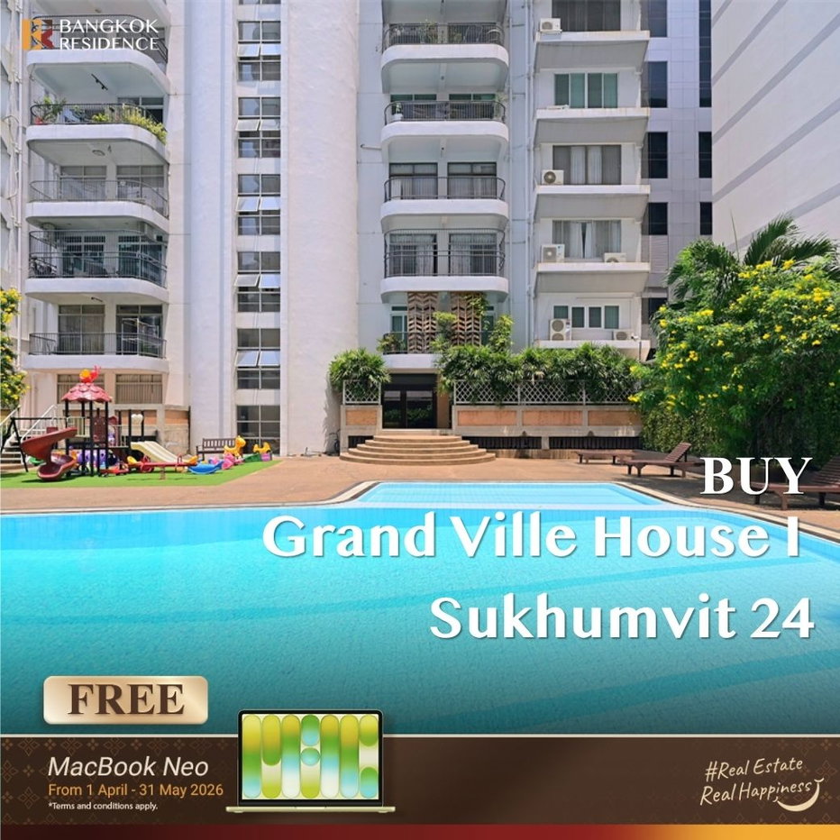 รูป ❤️‍🔥 ขายด่วน! Grand Ville House 1 สุขุมวิท 24 ห้องใหญ่สุดคุ้ม ใกล้ BTS พร้อมพงษ์ เพียง 24 ล้านบาท  - รูปที่ 1/8
