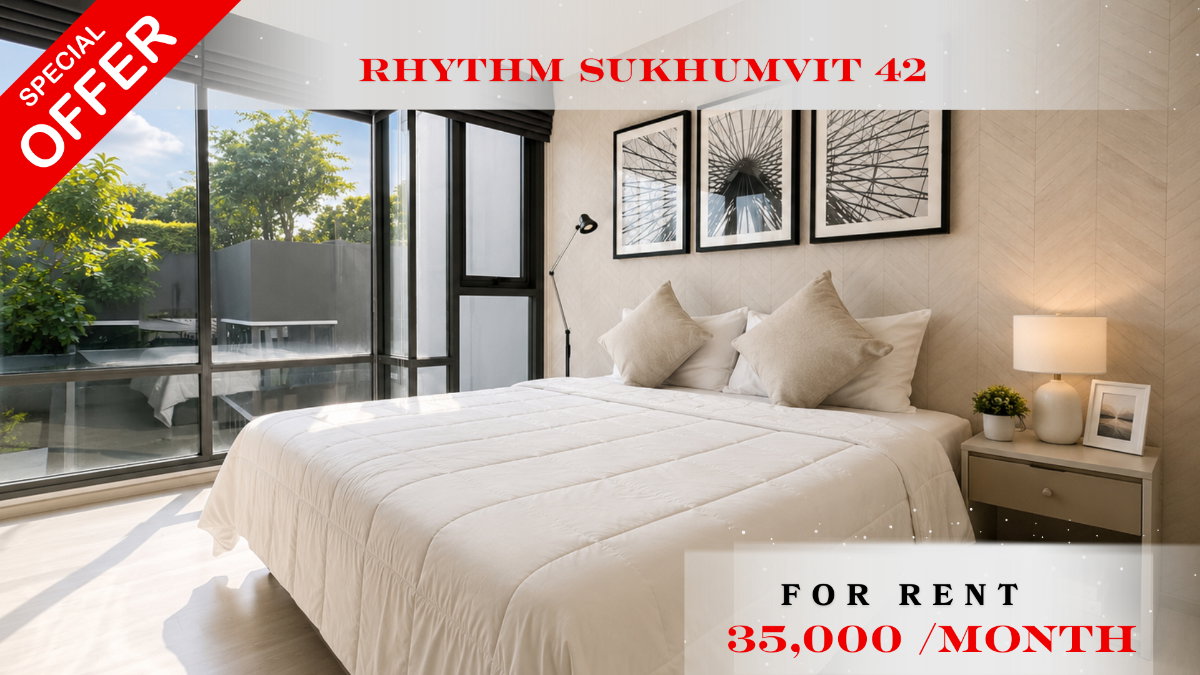 รูป 🍀🍀 Cozy room🍀 ให้เช่า📌 ริทึ่ม สุขุมวิท 42(Line: @rent2022)BTS เอกมัยพร้อมเข้าอยู่ 🔖A01191 - รูปที่ 1/12